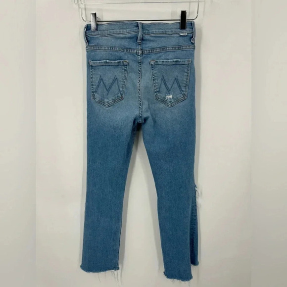 MOTHER The insider crop step fray thrilling shots jeans  size 27 B2329 - Picture 4 of 6
